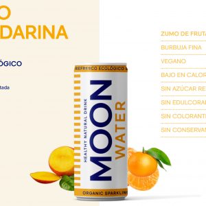 Refresco Natural Moon Water Mango-Mandarina 250 ml x 24