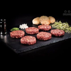 1 kg de Mini hamburguesas (50gr/ud)de carne de ternera orgánica
